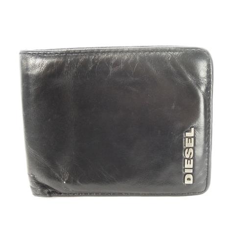 DIESEL 財布 (袋なし) DIESEL（ディーゼル） 二つ折り財布 ウォレット 小銭入れなし 薄型