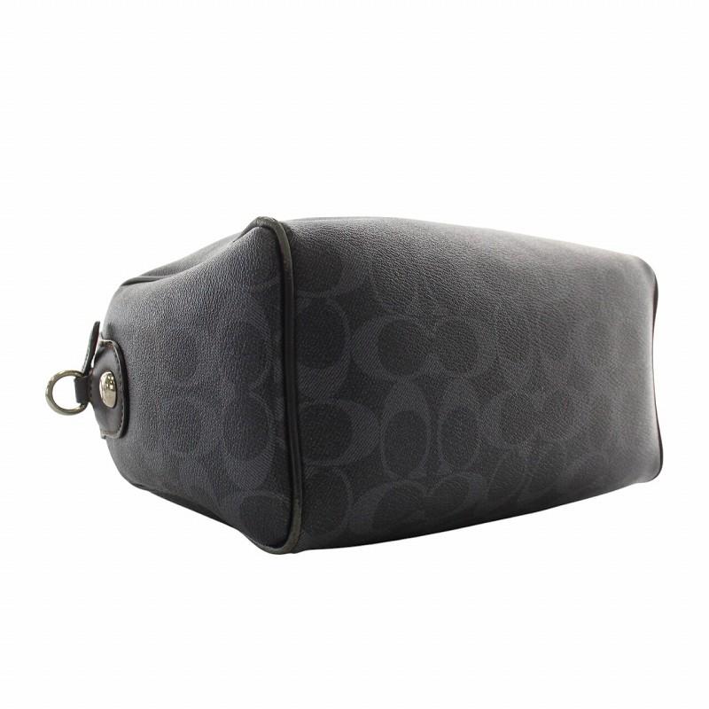 コーチ ハンドバッグ ショルダー 2WAY PVC レザー シグネチャー ネイビー F57672 レディース COACH COACH（コーチ） ハンドバッグ ショルダー 2WAY PVC レザー