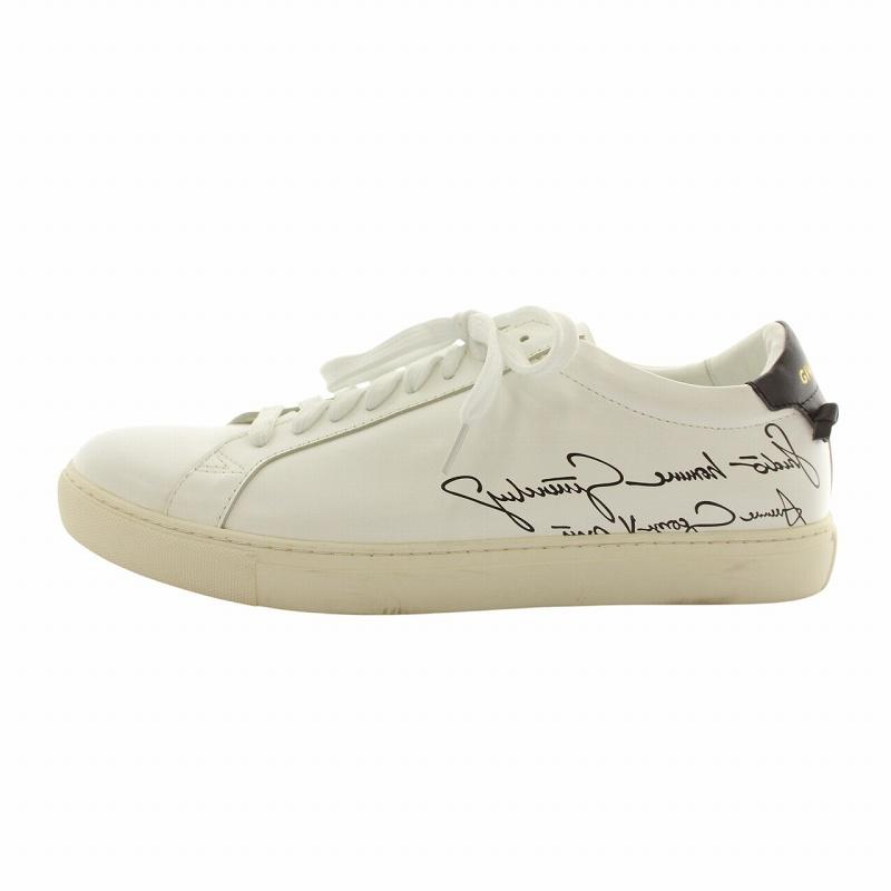 GIVENCHY ローカットスニーカー ホワイト ジバンシィ GIVENCHY スニーカー レザー ローカット ロゴ 白 ホワイト