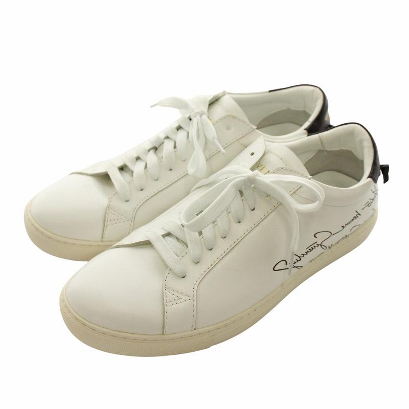 ジバンシィ GIVENCHY スニーカー レザー ローカット ロゴ 白 ホワイト