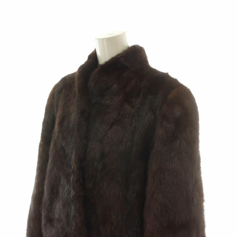 ランブルトン Rambulton ファーコート ハーフ ミドル ミンク 毛皮 総