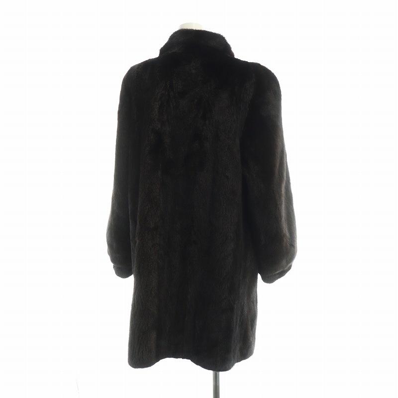 BLACK GLAMA】ブラックグラマ ミンクコート 110cm ダーク 肉厚 【公式