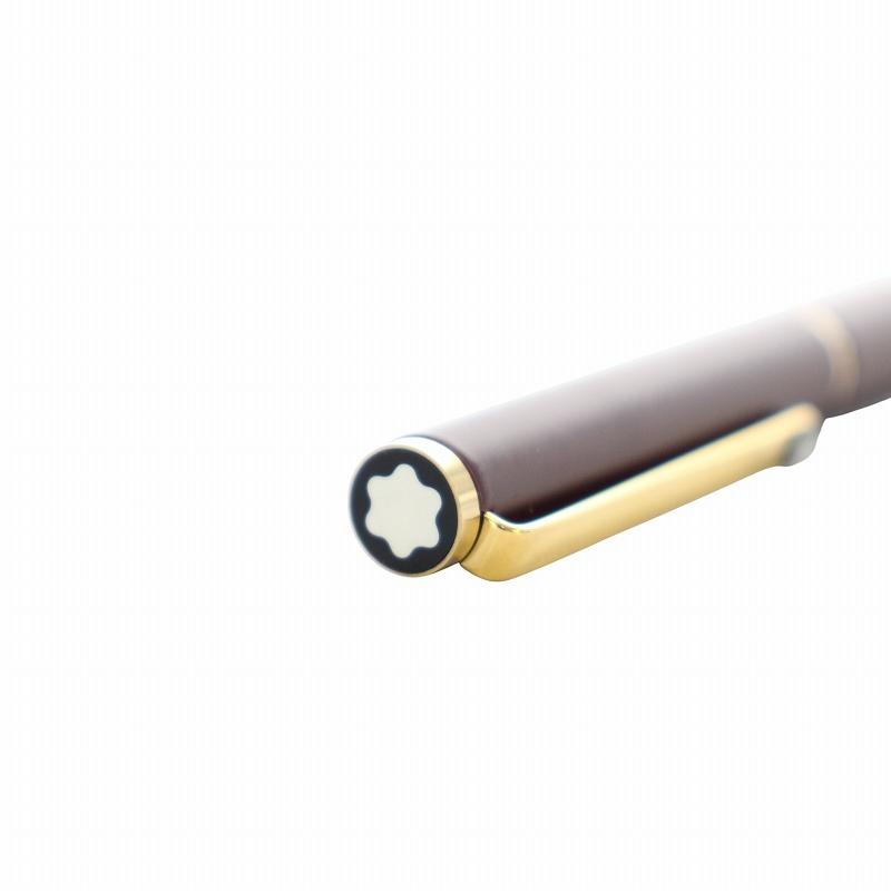 モンブラン MONT BLANC ジャンク品 スリムライン 万年筆 文房具 筆記用具 オリジナルペン先 ロゴ 茶色 ブラウン ゴールド色 |  | 05