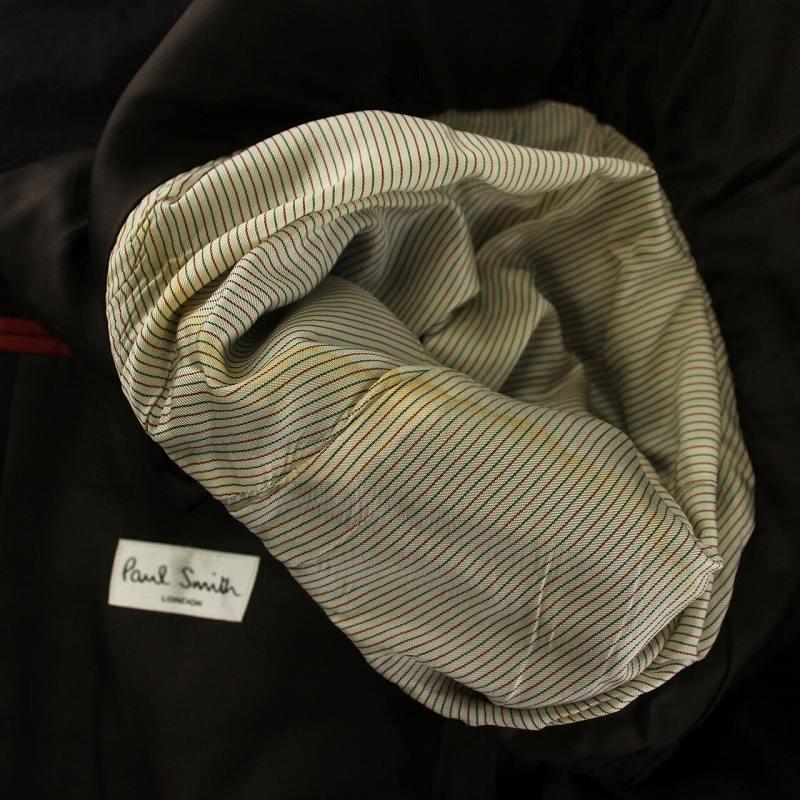 【中古】PAUL SMITH LESSONA SUPERCLASS 120 スーツ セットアップ テーラードジャケット シングル スラックス M2 黒 Paul Smith PAUL SMITH LESSONA SUPERCLASS 120 スーツ セットアップ