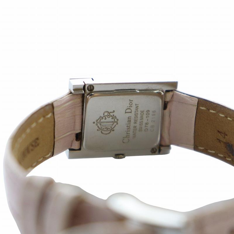 ディオール マリス シェル文字盤 腕時計 D78-1091 クオーツ ホワイト文字盤 ステンレススチール レディース Dior 【214-65419】 Dior - ディオール マリス シェル文字盤 腕時計 D78-1091 クオーツ