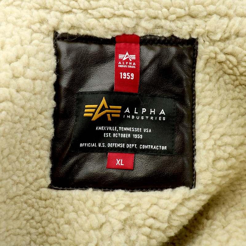 アルファ ALPHA B-3 JACKET FAKE MOUTON ムートンジャケット フライト