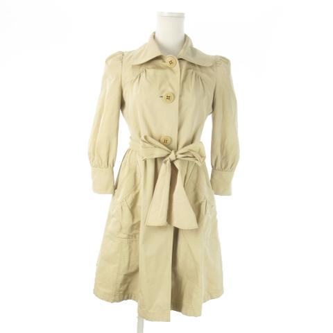 バーバリーズ　ステンカラーコート　ベルト付き　チェック　M位　ベージュ BURBERRY（ステンカラーコート）のフリマアイテム一覧