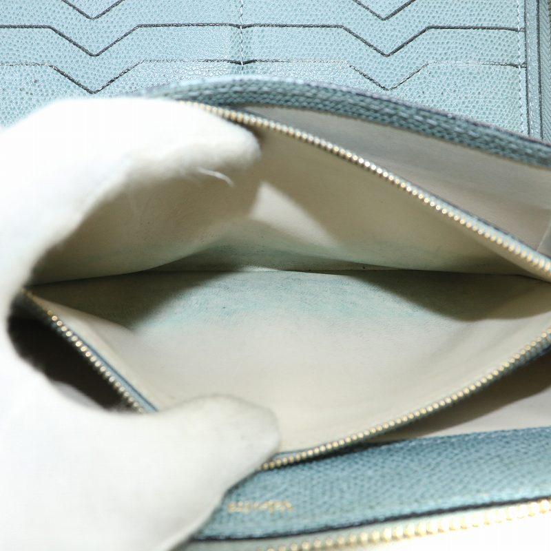 ヴァレクストラ Valextra ジップパース 12カード 長財布 レザー