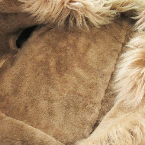 アダージェット adagietto ムートンコート ロング ビッグカラー 羊革