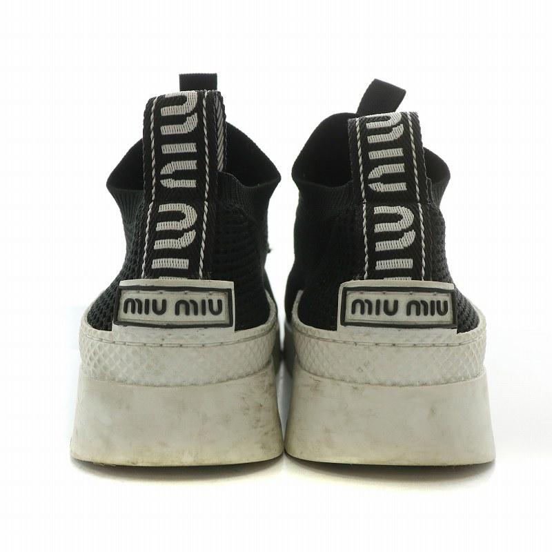 miu ミュウミュウ miumiu スニーカー メッシュ ローカット 厚底