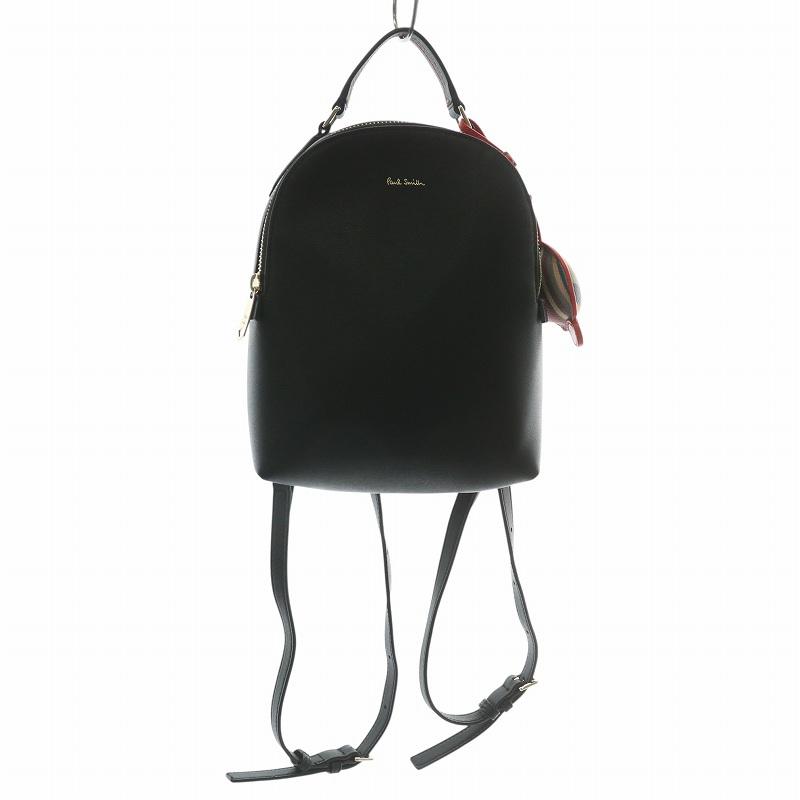 HAL　Paul Smith ブラック　バックパック(レザー) Paul Smith（ポール・スミス） リュックサック バックパック デイ
