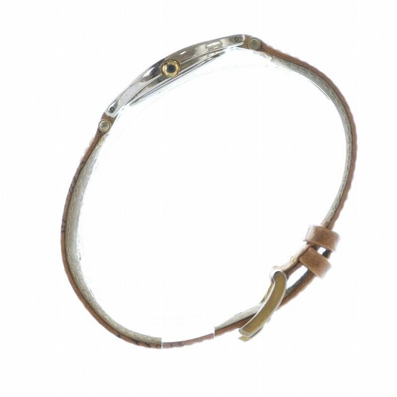 エムシーエム MCM 腕時計 ウォッチ クォーツ 白文字盤 ロゴ レザー