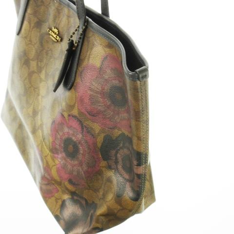 COACH コーチ トートバッグ ビッグサイズ PVC レザー 革 ロゴ