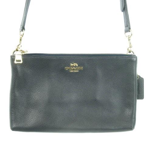 COACH（コーチ） ショルダーバッグ レザー ロゴ 紺 ネイビー F38273