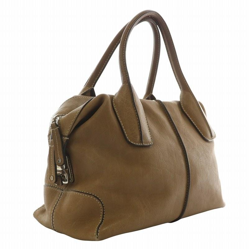 トッズ TOD'S ハンドバッグ ショルダー 2WAY レザー 茶色 ブラウン /XZ