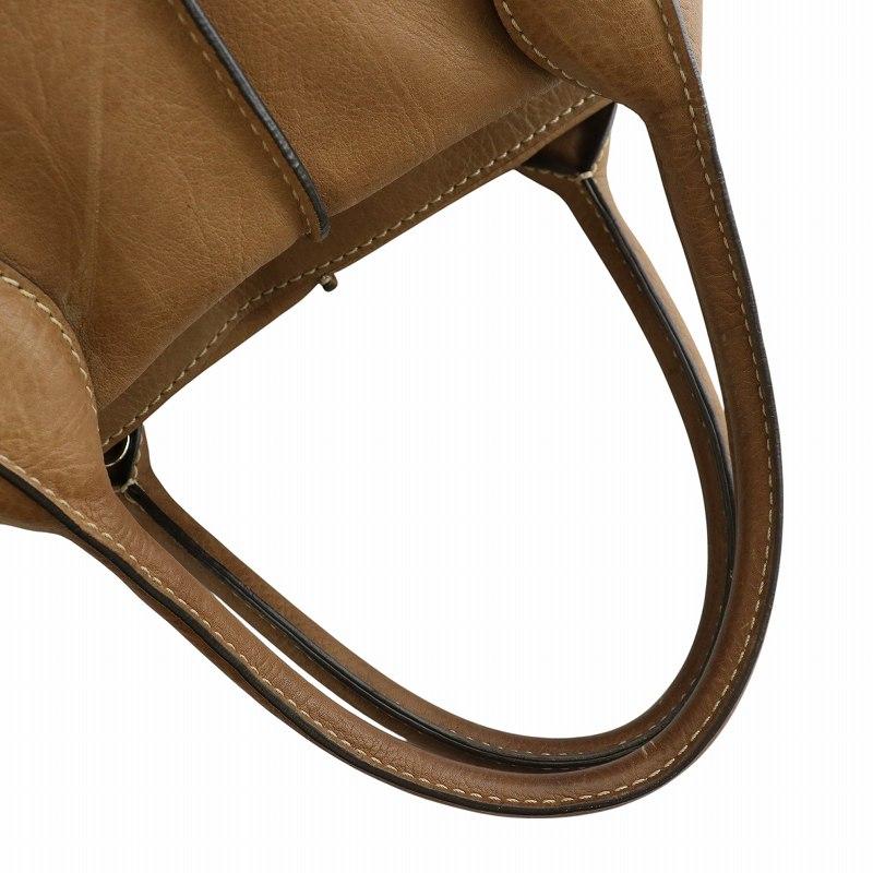トッズ TOD'S ハンドバッグ ショルダー 2WAY レザー 茶色 ブラウン /XZ