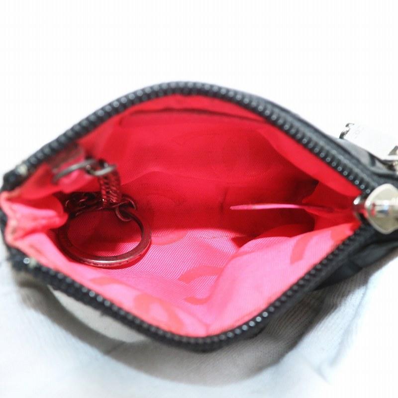 【中古】CHANEL カンボンライン 15番台 小銭入れ ケース レザー キルティング ココマーク ラインストーン 黒 CHANEL（シャネル） カンボンライン 15番台 小銭入れ コインケース
