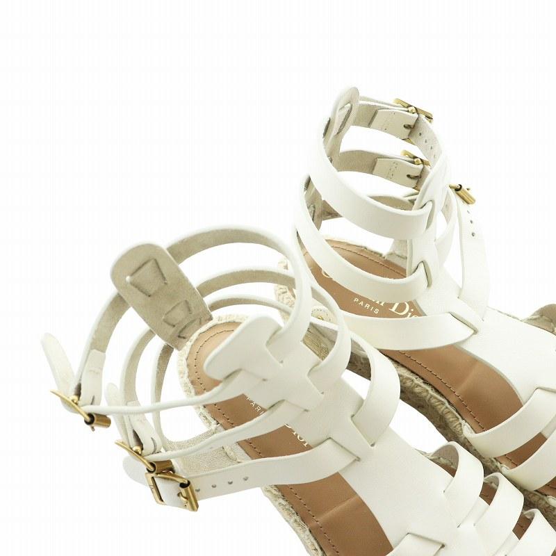 Dior 新作 グルカサンダル 白 レザー Dioriviera Dior Marine Christian Dior クリスチャンディオール Dioriviera Marine 24AW