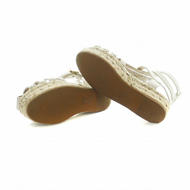 【中古】クリスチャンディオール Christian Dior Dioriviera Dior Marine 24AW サンダル 厚底 ロゴ グルカ ジュート Christian Dior（クリスチャン・ディオール） Christian Dior