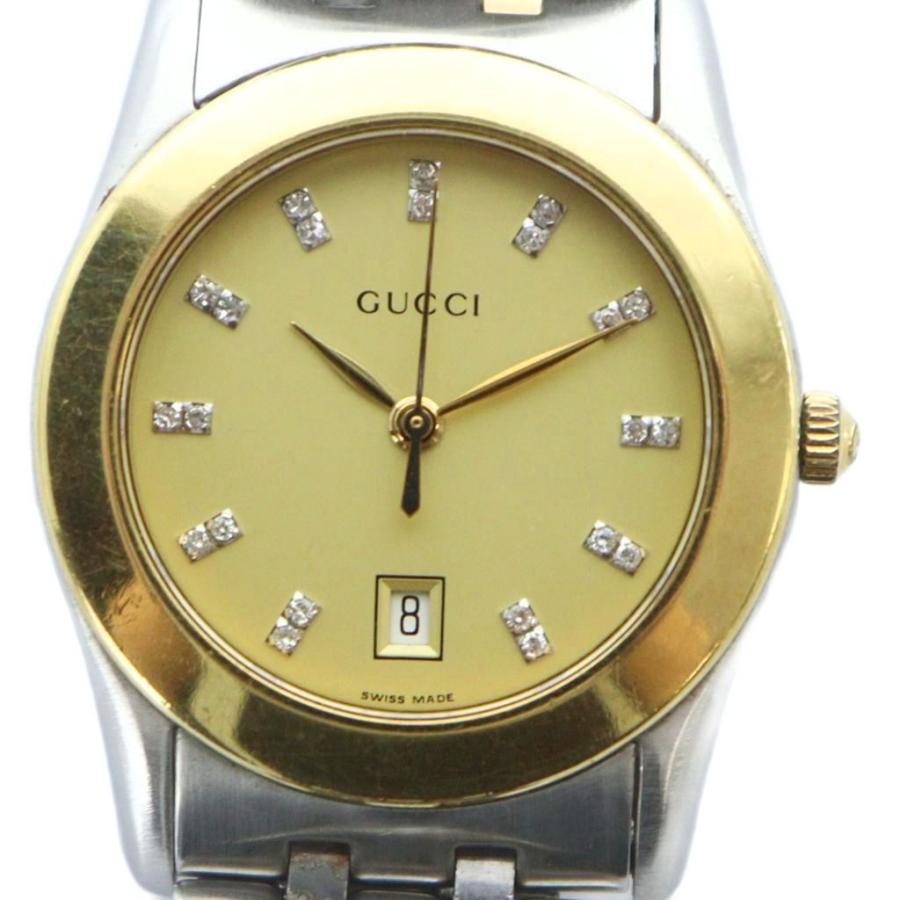 【希少】GUCCI グッチ 腕時計 5300M シェル ゴールド GUCCI（グッチ） GUCCI 530L 腕時計 ウォッチ クォーツ 22P ライン