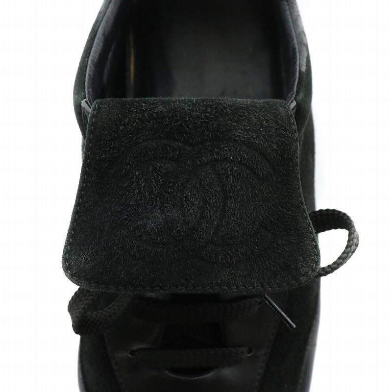 CHANEL シャネル 22.5 スニーカー スエード ローカット ココマーク CHANEL シャネル スニーカー スエード レザー ローカット ココ