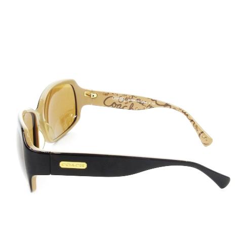 COACH コーチ サングラス セルフレーム バタフライ ロゴ べっ甲柄 デミ  