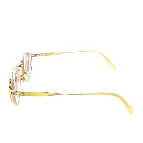 CELINE（セリーヌ） 眼鏡 メガネ 度あり メタルフレーム ラウンド ロゴ