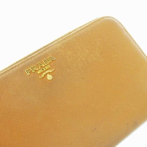 PRADA プラダ 長財布 ロングウォレット 小銭入れあり ラウンド レザー  
