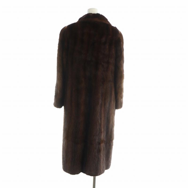 リアルミンク】【最高級】リアルミンク ファーコート ミドル ブラウン
