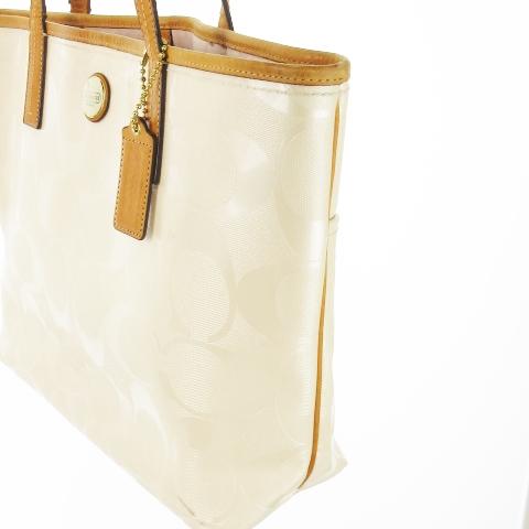 COACH（コーチ） トートバッグ エナメル PVC レザー 革 シグネチャー