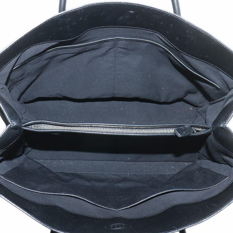 トッズ TOD'S ハンドバッグ トート ハラコ レザー オープントップ ロゴ