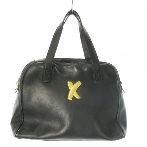 パロマピカソ By Paloma Picasso ハンドバッグ レザー ロゴ ゴールド 