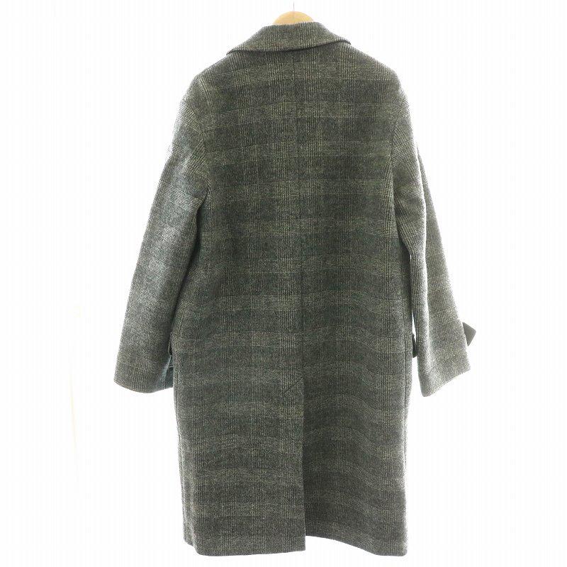 エイトン ATON チェスターコート ダブル ロング ウール 背抜き