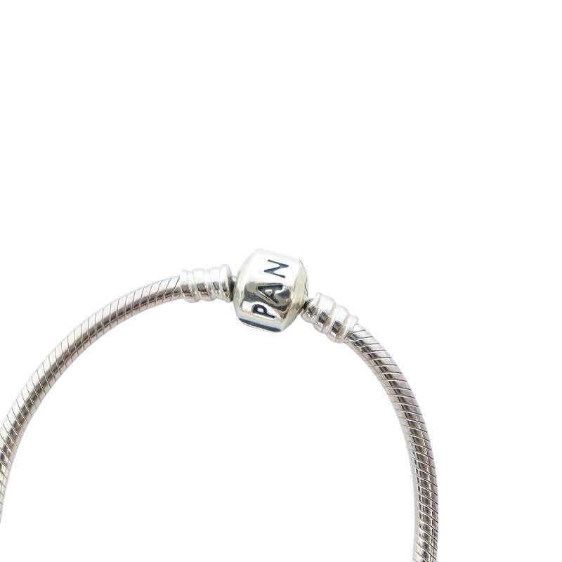 PANDORA シルバーバングル ピンクビーズ PANDORA 指輪 リング スパークリング バンド シルバー