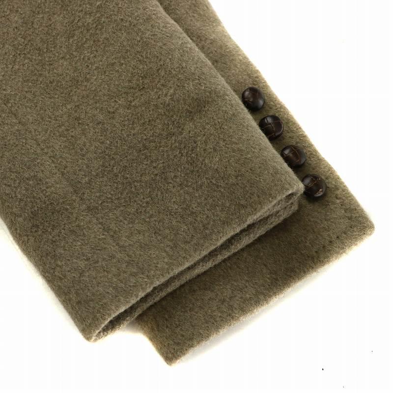 【中古】TAGLIATORE チェスターコート アウター ウール アンゴラ混 ダブル ロング くるみボタン 50 L 茶色 CFBC10B タリアトーレ TAGLIATORE チェスターコート アウター ウール アンゴラ