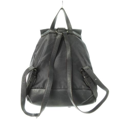 【中古】コーチ COACH リュックサック デイパック ナイロン レザー 革 ロゴ グレー F58814 /CK5 ■GY18 レディース COACH（コーチ） リュックサック デイパック ナイロン レザー 革 ロゴ