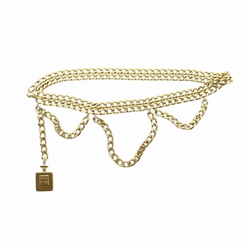 ★l★CHANEL ゴールドチェーンベルト ロゴチャーム付き 楽天市場】CHANEL シャネル チャーム付き 95P アイコン チェーン