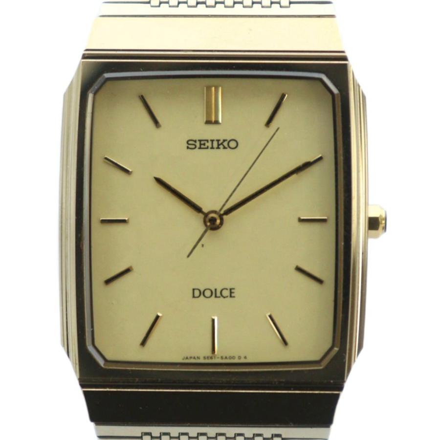 【稼動品】　SEIKO ドルチェ 5E61-5A00 ゴールド 腕時計 セイコー SEIKO ドルチェ DOLCE 腕時計 ウォッチ クォーツ ロゴ