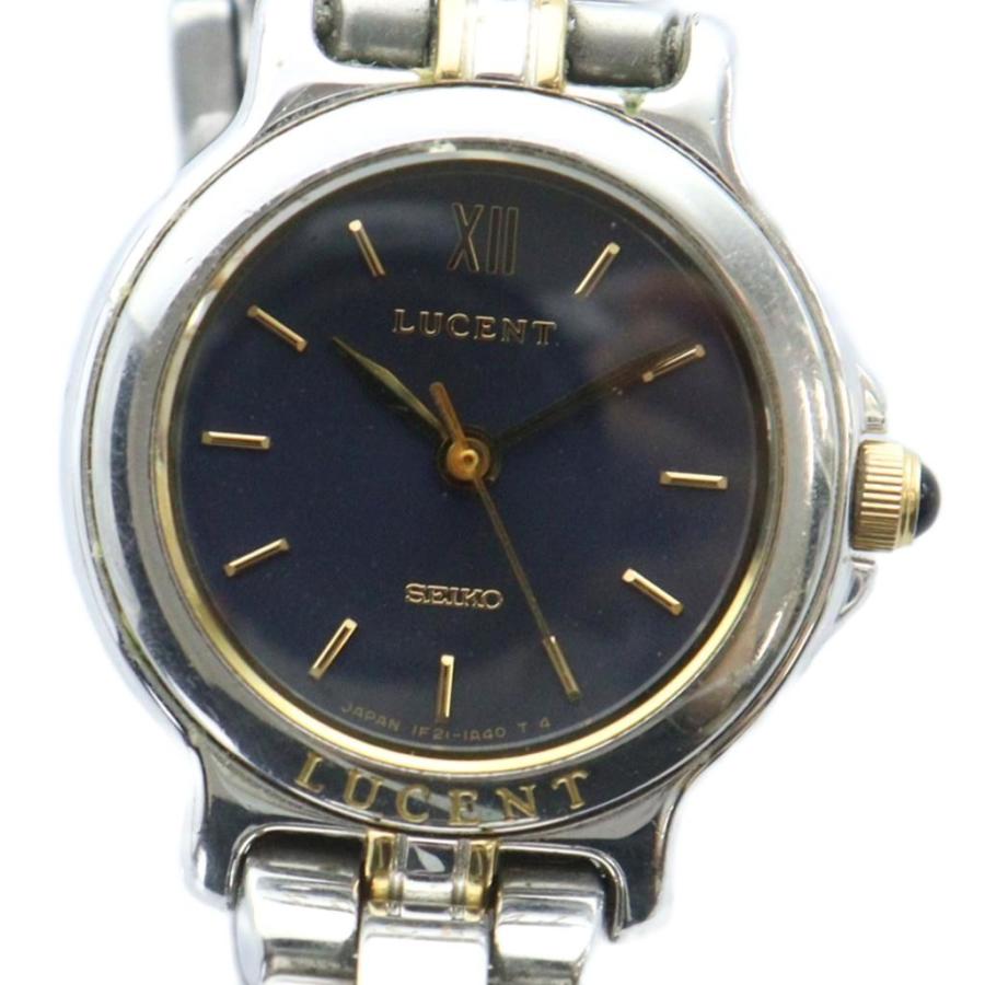 SEIKO セイコー　LUCENT メンズ　腕時計 SEIKO セイコー LUCENT SS白色金色コンビ 紳士用腕時計 クォーツ