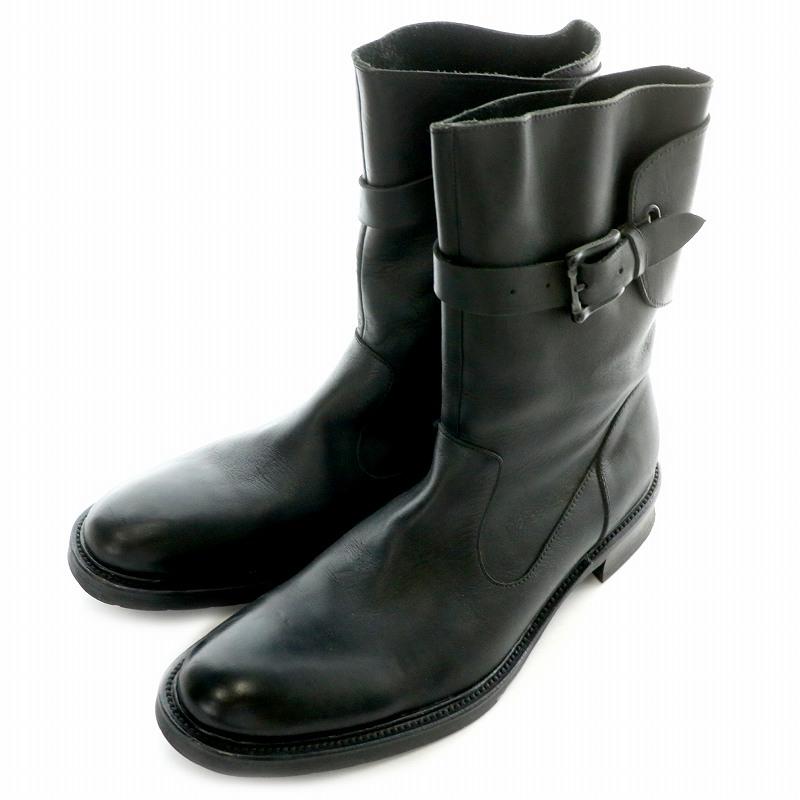 alfredoBANNISTER センタージップ レザーブーツ 黒 髙原啓 THE