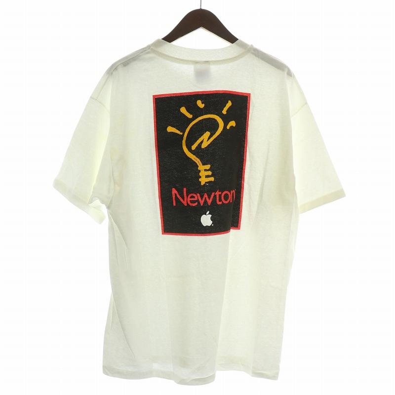 ヘインズ Hanes USA製 90s APPLE NEWTON Print S/S Tee アップル