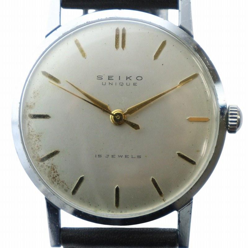 【稼働】SEIKO UNIQUE 15石 手巻き時計 ゴールド ヴィンテージ セイコー SEIKO UNIQUE ユニーク 14036 腕時計 ヴィンテージ