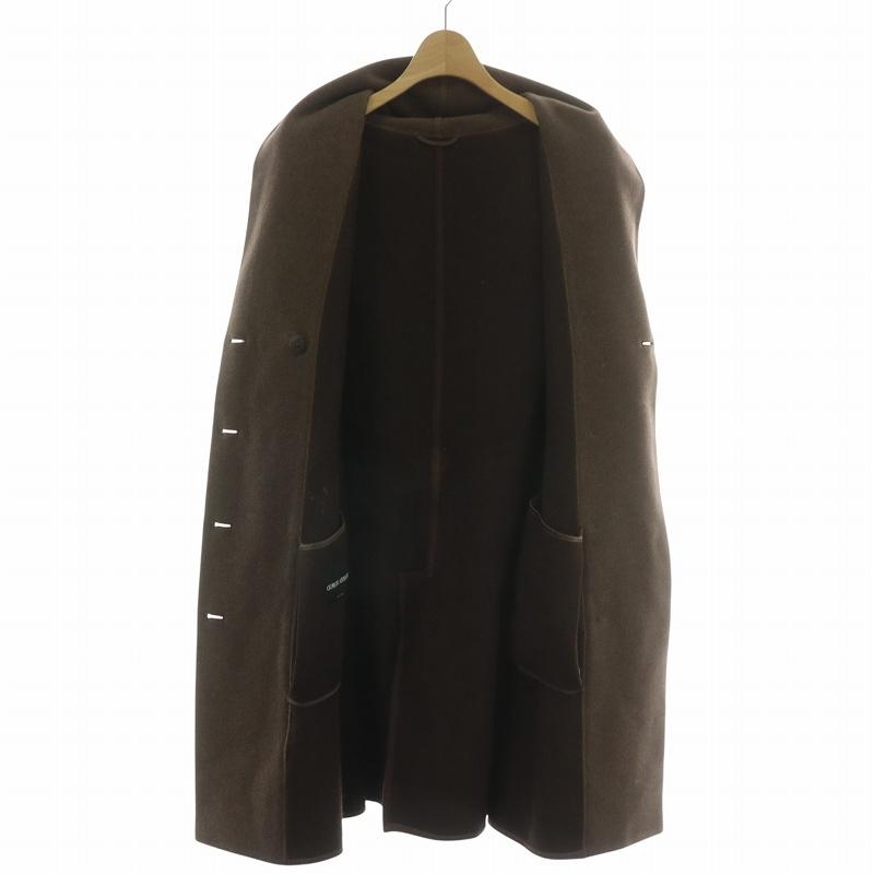 GIORGIO ARMANI*サイズ50*ノーカラーコート*ジョルジオアルマーニ GIORGIO ARMANI（ジョルジオアルマーニ）チェスターコート 紺