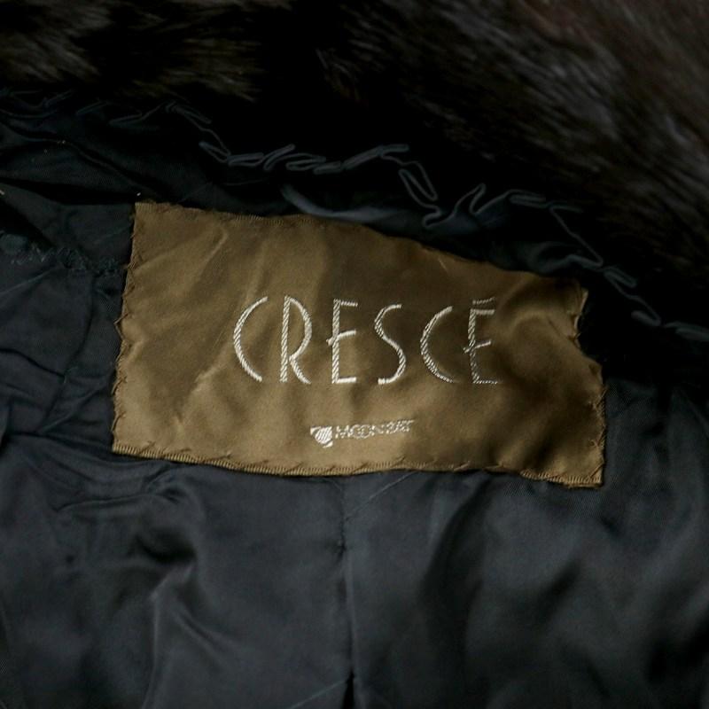 ファーコート ハーフ ミドル ミンク 毛皮 総裏地 11号 茶 ブラウン 濃