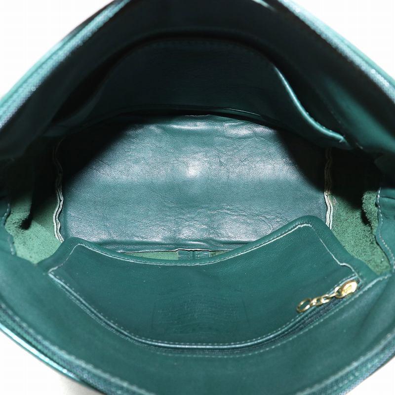 COACH コーチ オールドコーチ USA製 ショルダーバッグ レザー 緑
