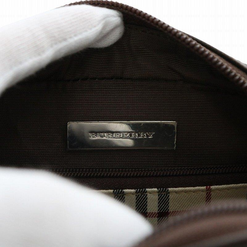 BURBERRY バーバリー ハンドバッグ ミニ レザー 内側ノバ