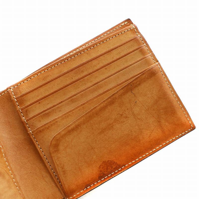 コードバン CORDOVAN 二つ折り 財布 レザー ロゴ 黒 ブラック /XZ