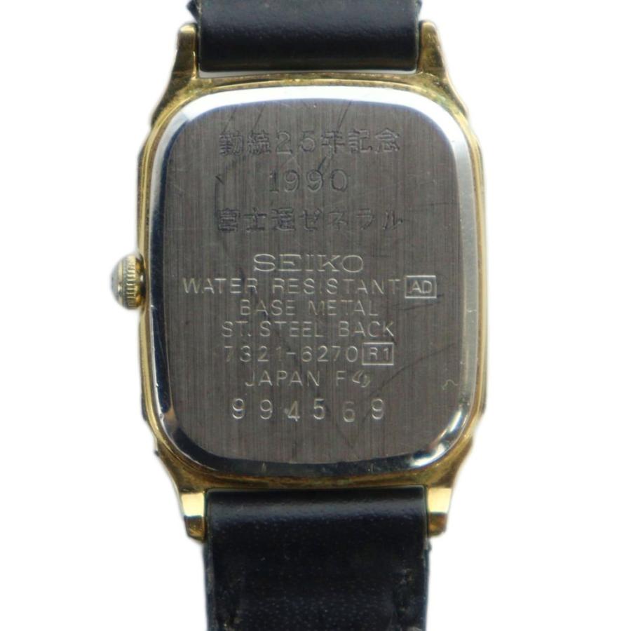 希少 SEIKO セイコー スクエア 7321-5940 クォーツ 腕時計 セイコー SEIKO 腕時計 ウォッチ クォーツ スクエア ロゴ ゴールド色