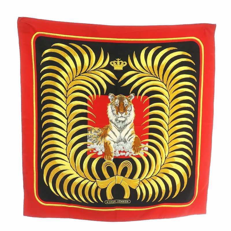 HERMES（エルメス） カレ90 Tigre Royal 王者の虎 スカーフ 絹 シルク