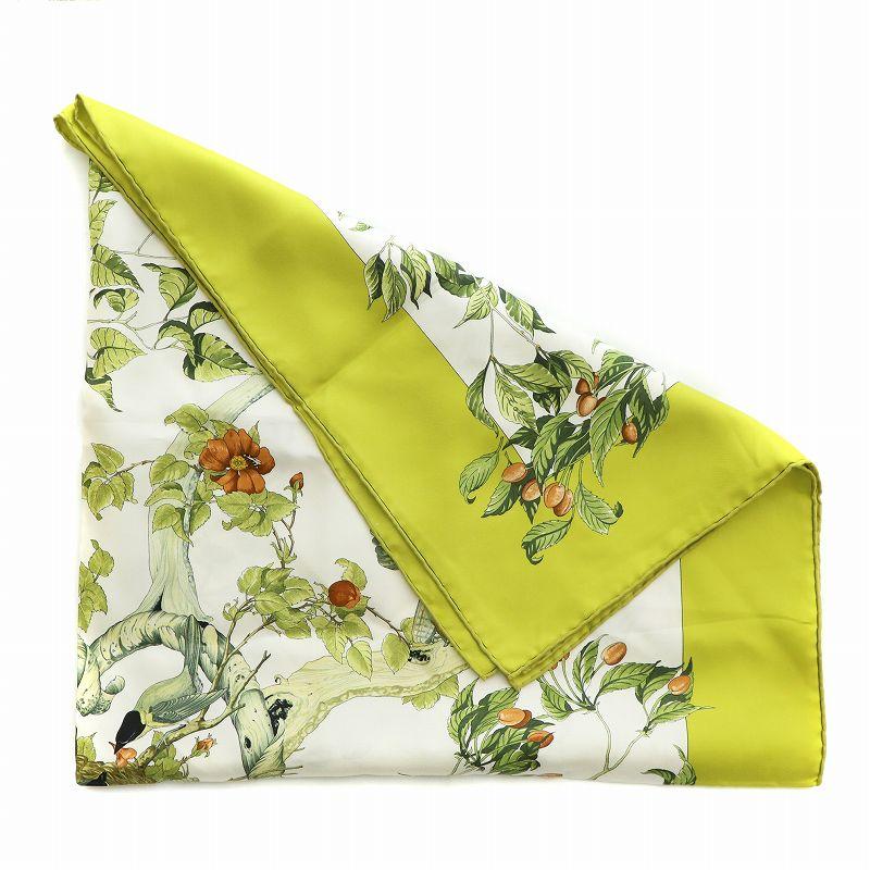 HERMES（エルメス） カレ90 AU COEUR DES BOIS 森の中で スカーフ 絹